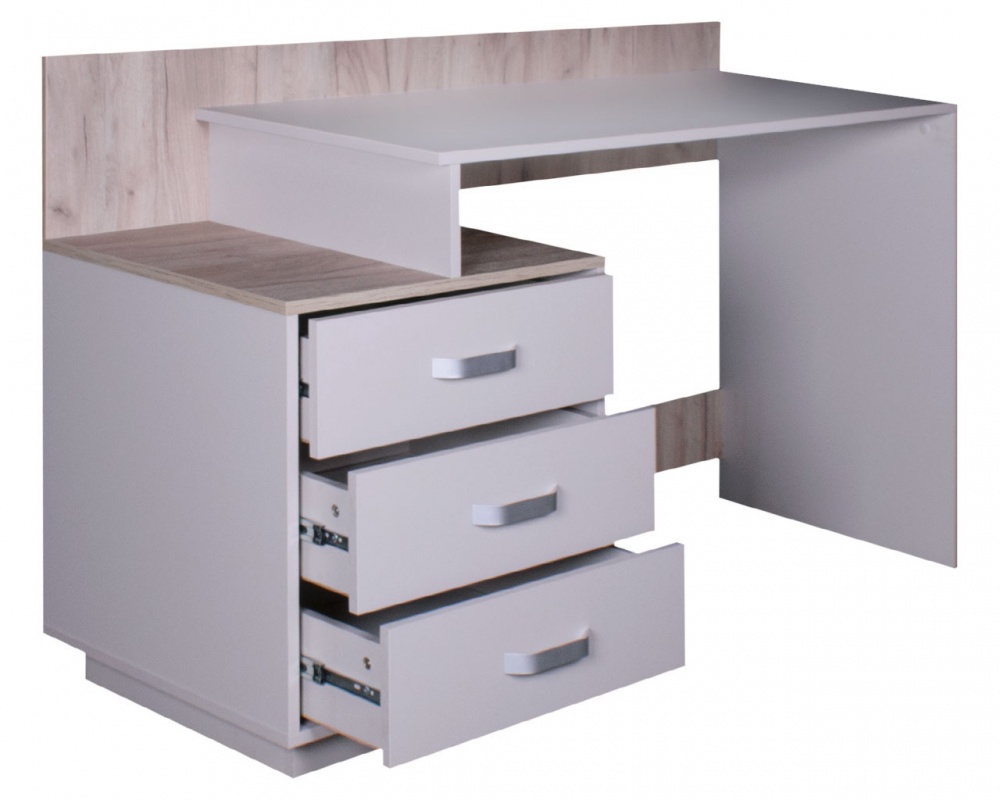 Стіл письмовий DC Палермо 835х1380х516 мм дуб крафт сірий/кашемір/кашемір