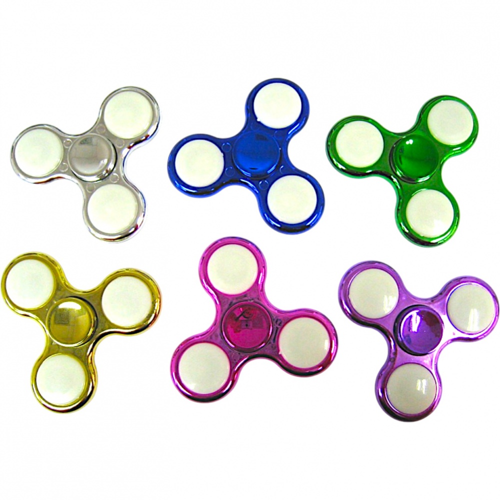 Игрушка-антистресс HGL Metallic Flashing Spin в ассортименте SV14003