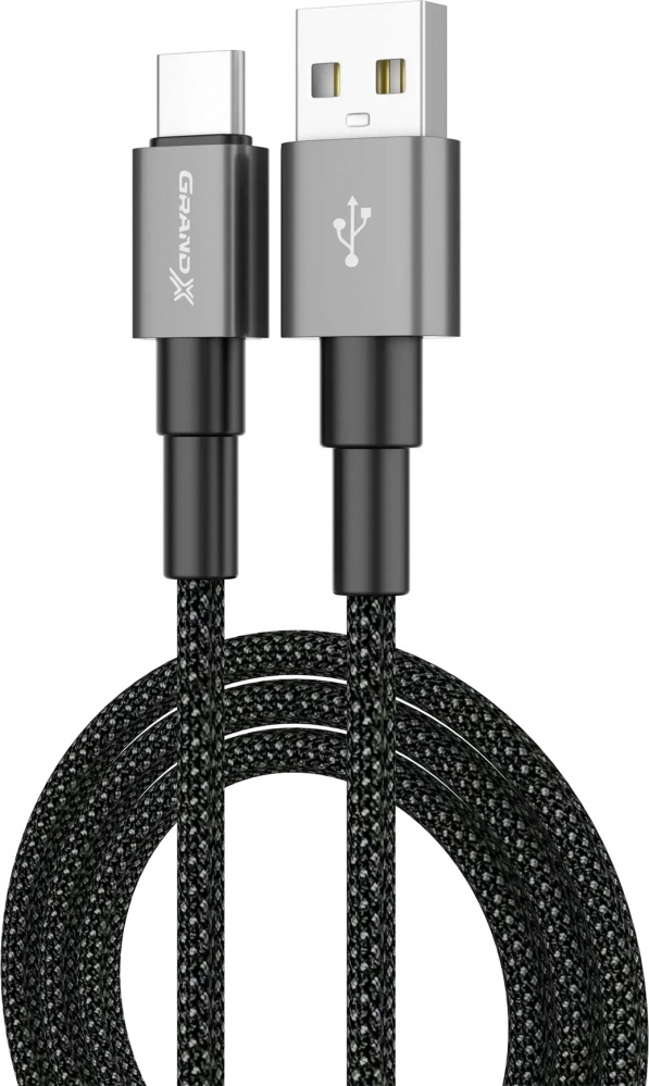 Кабель Grand-X USB — Type-C 1 м чорний (PC-08B)
