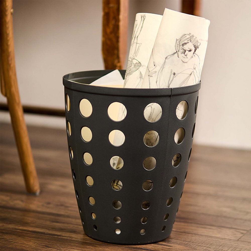 Корзина офисная для бумаги Алеана Евро 276х276х340 мм гранит