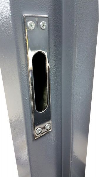 Дверь входная Булат Престиж 172 бетон антрацит 2050x850мм левая