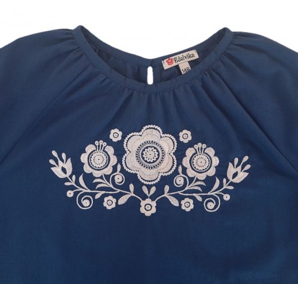 Вышиванка для девочек Эдельвика 231-20/00 р.122 синий 