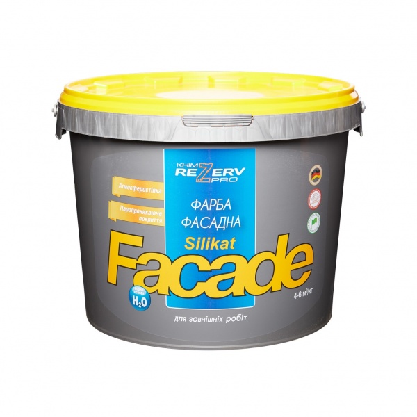 Фарба фасадна акрилова Khimrezerv PRO FASADE мат біла 10л 