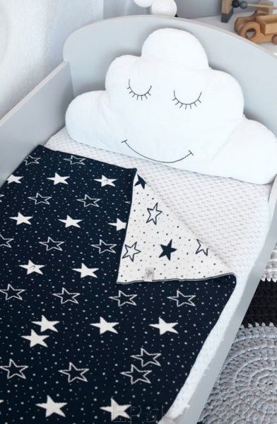 Плед Аrt Knit Прованс Stars 80x100 см синий 