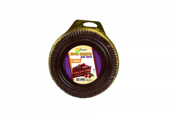 Коржи для торта ТМ Домашні продукти Какао темные 400 г