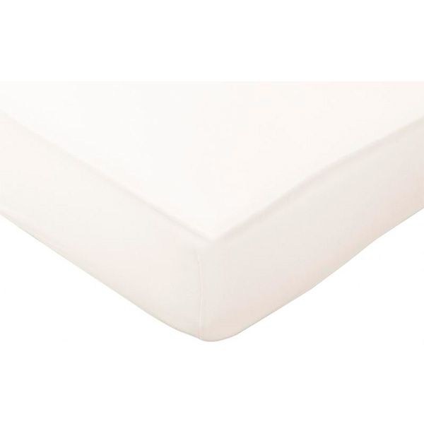 Простынь на резинке трикотажная 160x200 см кремовый Songer und Sohne 