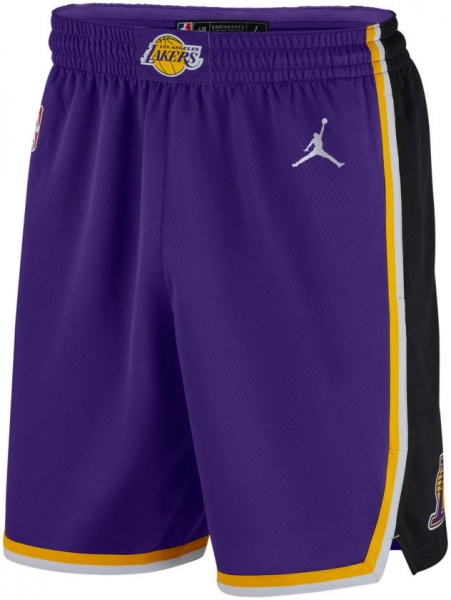 Шорти Nike LAL M NK SWGMN SHORT STMT 20 CV9564-504 р. L фіолетовий