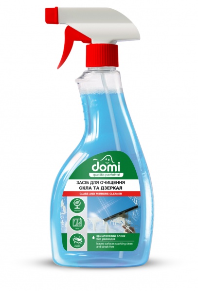 Засіб миючий для скла та дзеркал Domi 0,5 л
