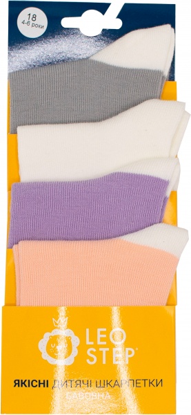 Комплект шкарпеток для дівчаток Leostep Pastel Light р. 20 в асортименті 
