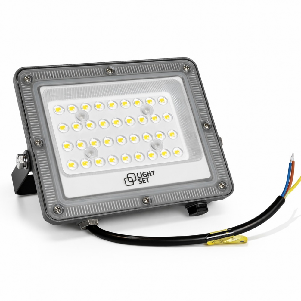 Прожектор светодиодный LIGHT SET LED SHPAK D 30 Вт IP65 серый l0810104