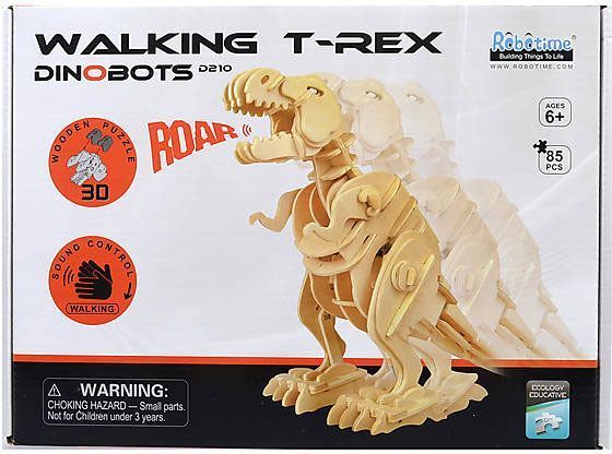 Конструктор Robotime T-Рекс с управлением звуком D210