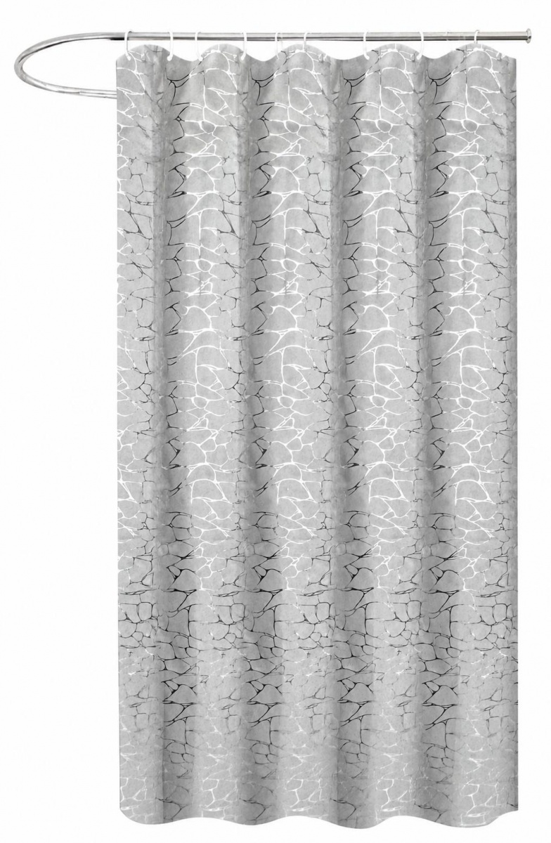 Шторка для ванны TIANA KRAINE Silver Coral 200х180 см с кольцами (TK6625A) — фото 1