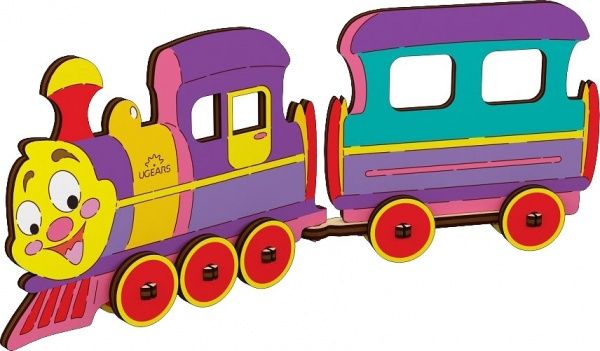 Раскраска UGEARS Локомотив