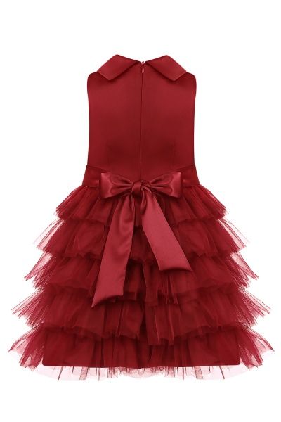 Платье Sasha р.140 бордовый 4462 