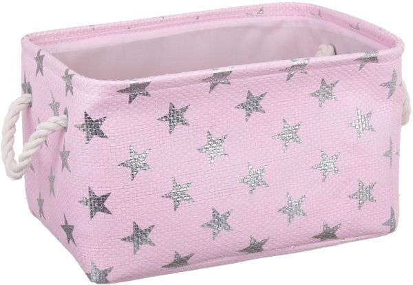 Кошик з ручками Stars 34х23х20 см рожевий