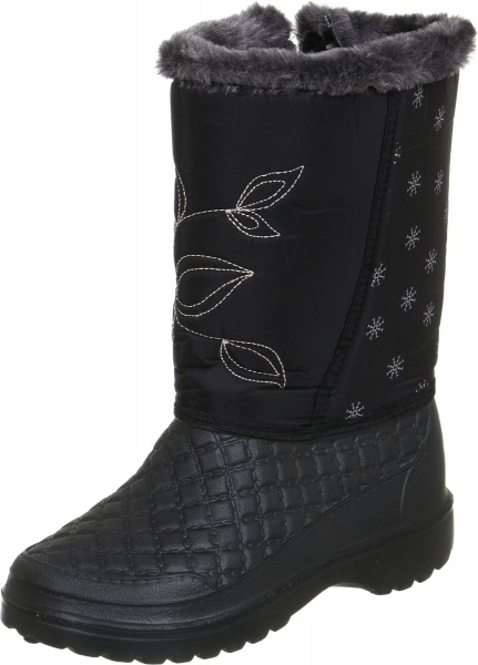 Чоботи Гофра жіночі (вставка хутро) р.37/38 чорний