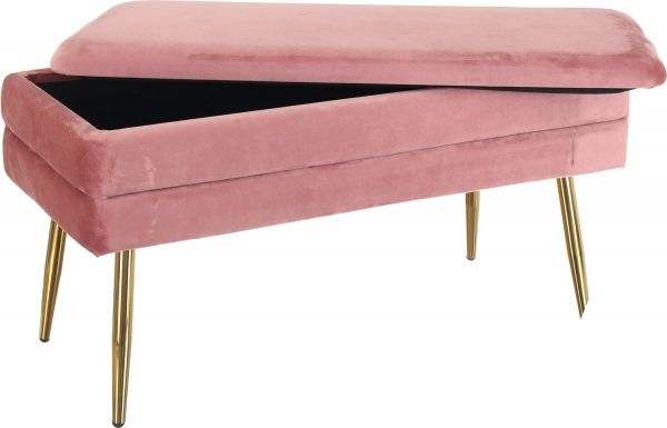Скриня-пуф Pierre 79,5х37,5х42 см роуз голд 