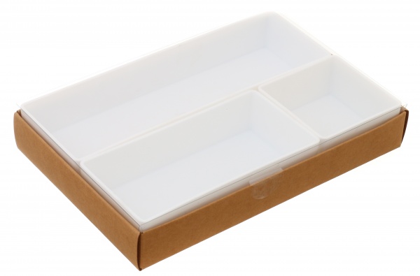 Набор органайзеров для офисных мелочей 240х159х42 мм белый Nota Bene