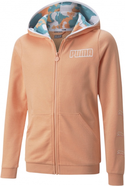 Джемпер Puma Alpha Full-Zip Hoodie 84694228 р. 140 помаранчевий