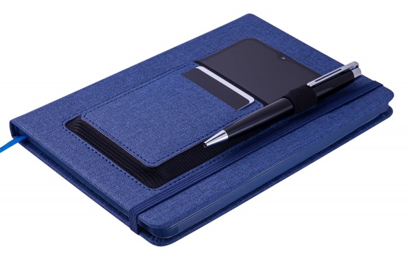 Блокнот недатований Comfort 96 арк. клітинка синій Buromax A5