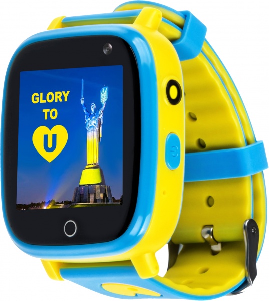 Смарт-годинник дитячий AmiGo GO001 GLORY Camera+LED yellow/blue (976266)