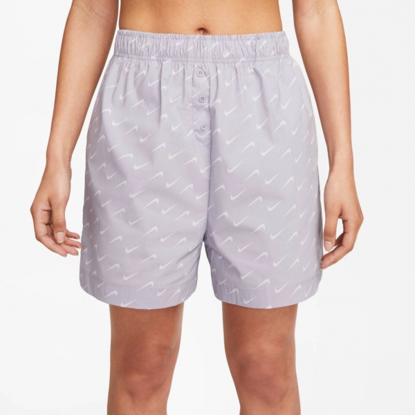 Шорты Nike W NSW EVRDY MOD HR WVN SHORT DV7932-519 р. S фиолетовый