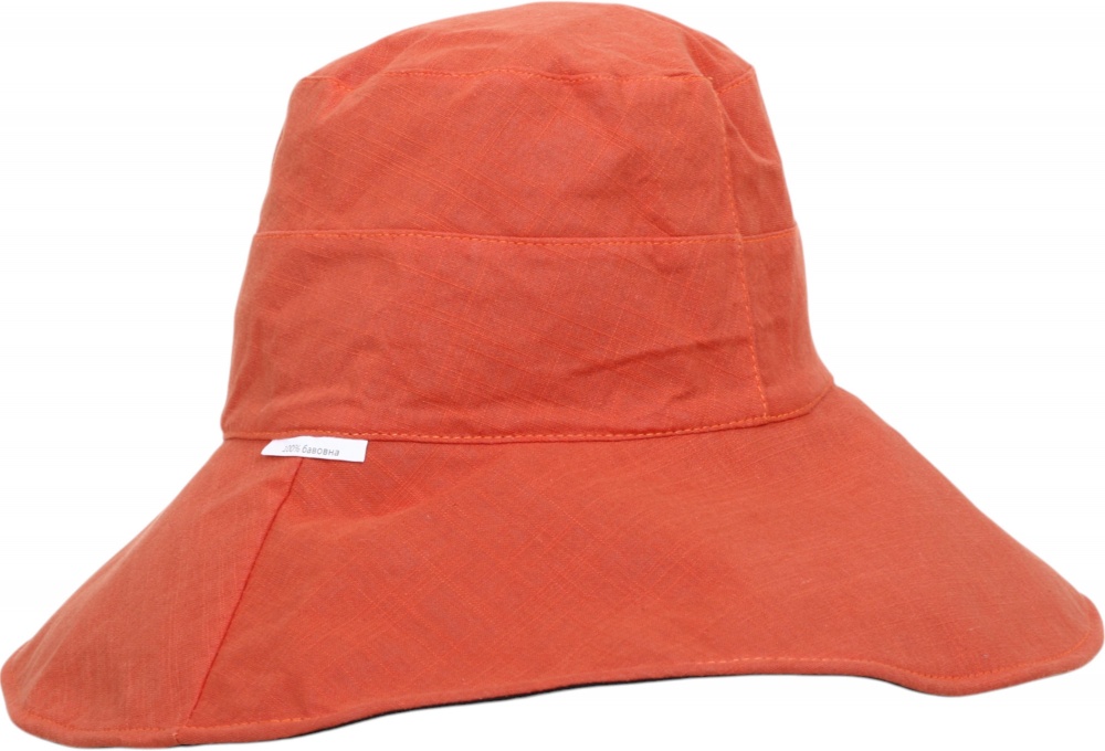 Шляпа с длинными полями Luna Becky one size черно-оранжевый