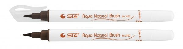 Маркер акварельний STA пензлик AQUA NATURAL BRUSH STA3700-81 шоколадний 