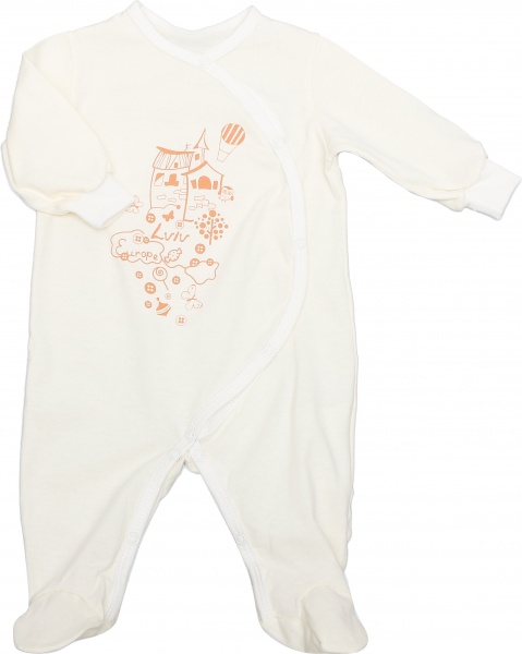 Комбинезон унисекс Модний Карапуз р.62 молочный 303-00021-4 