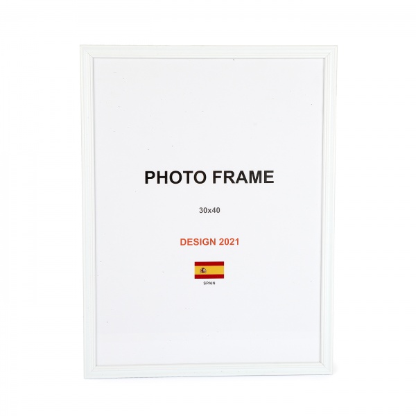 Рамка для фото 1 фото 30х40 см белый матовый 