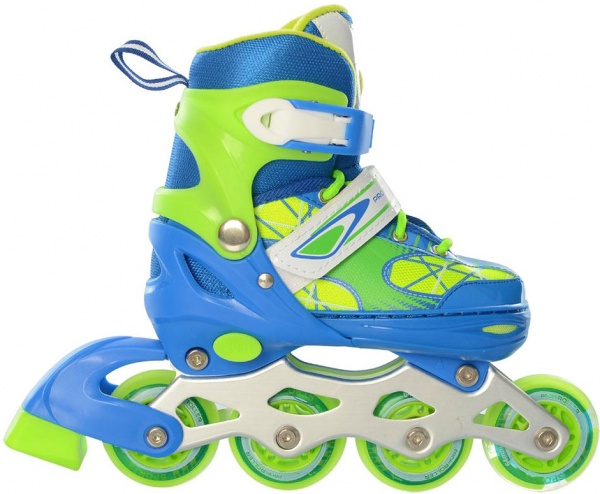 Роликовые коньки World Top Development раздвижные A 4140-M-BL р. 35-38 синий