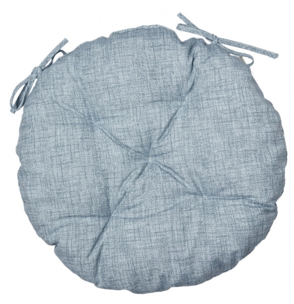 Подушка на стул Pionia серая круглая La Nuit