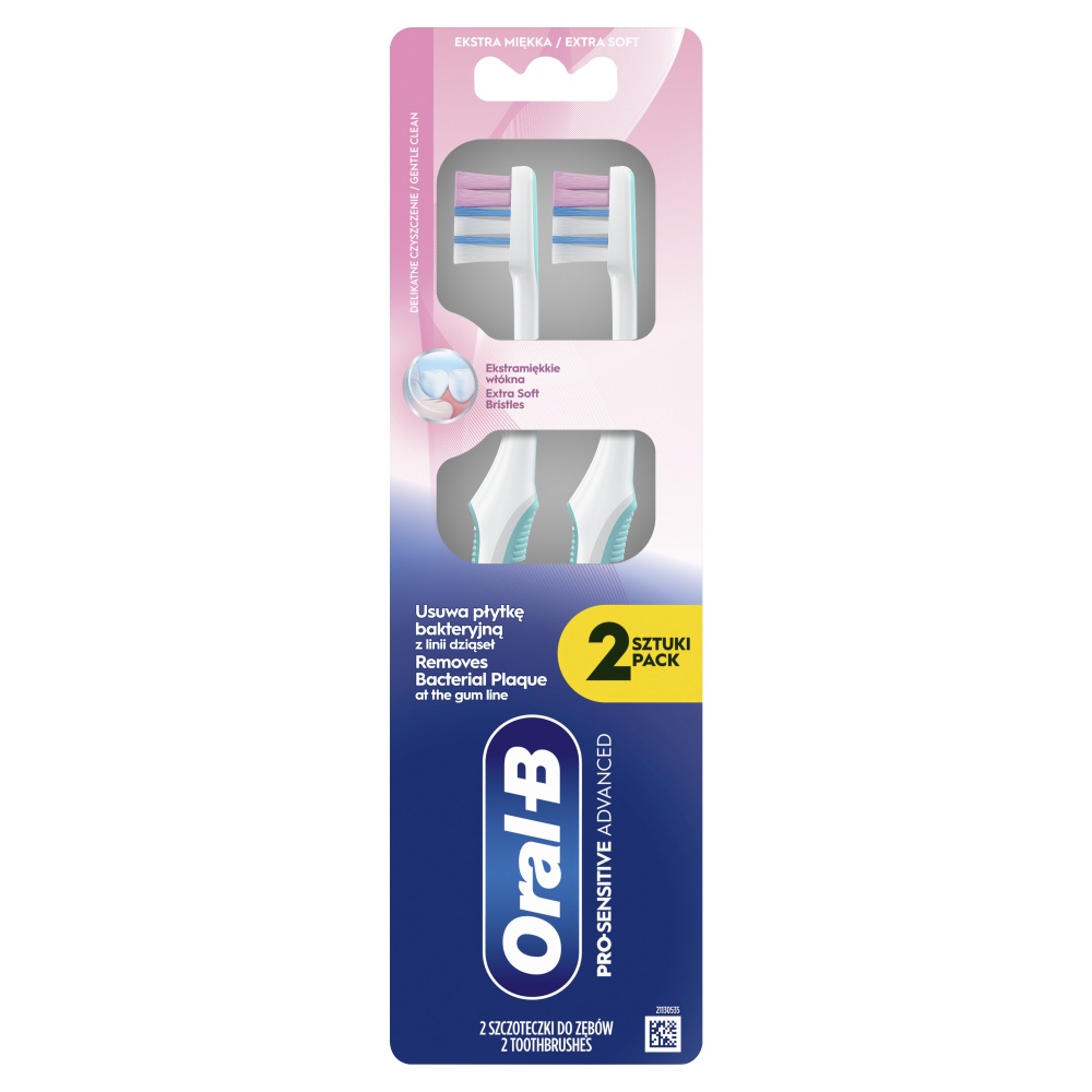 Зубная щетка Oral-B Pro-Sensitive Advanced экстрамягкая 2 шт.