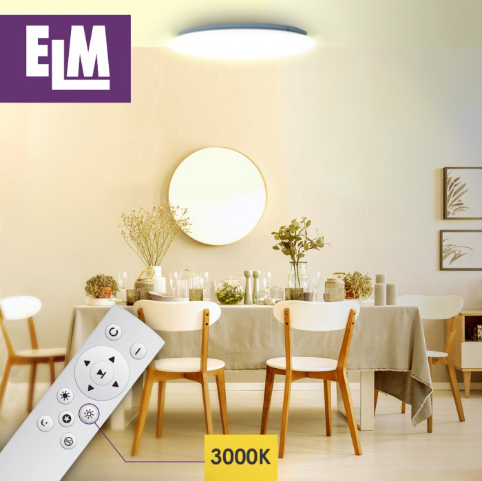 Світильник стельовий ELM SIRIUS LED круглий з пультом 48 Вт білий 3000-6500 К 26-0075