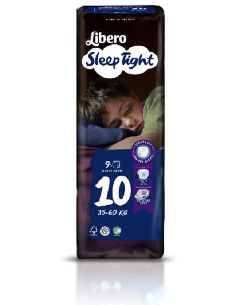 Підгузки-трусики Libero Sleep Tight 10 35-60 кг 9 шт.