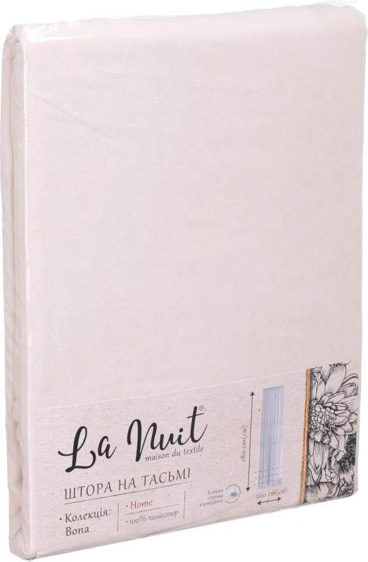Штора Bona 200х280 см кремовый La Nuit
