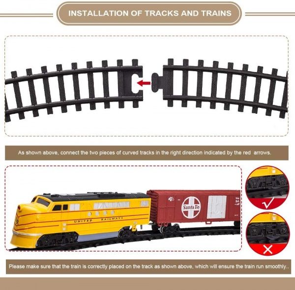 Ігровий набір Fenfa Залізниця 1600A-8E на батарейках