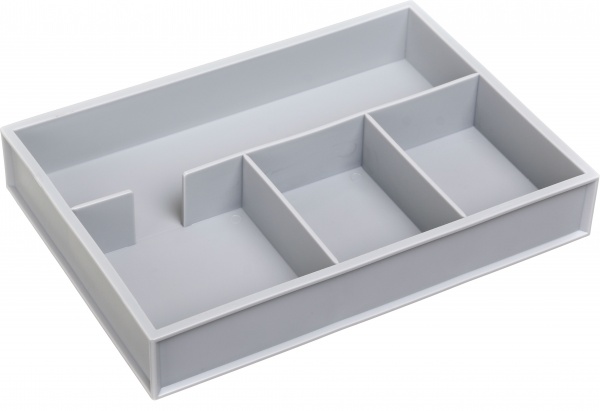 Органайзер настольный для офисных мелочей 250х175х40 мм серый Mikasa