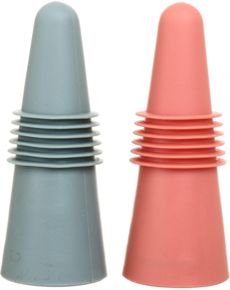 Набор пробок для вина Smart Kitchen by Flamberg персиковый/зеленый