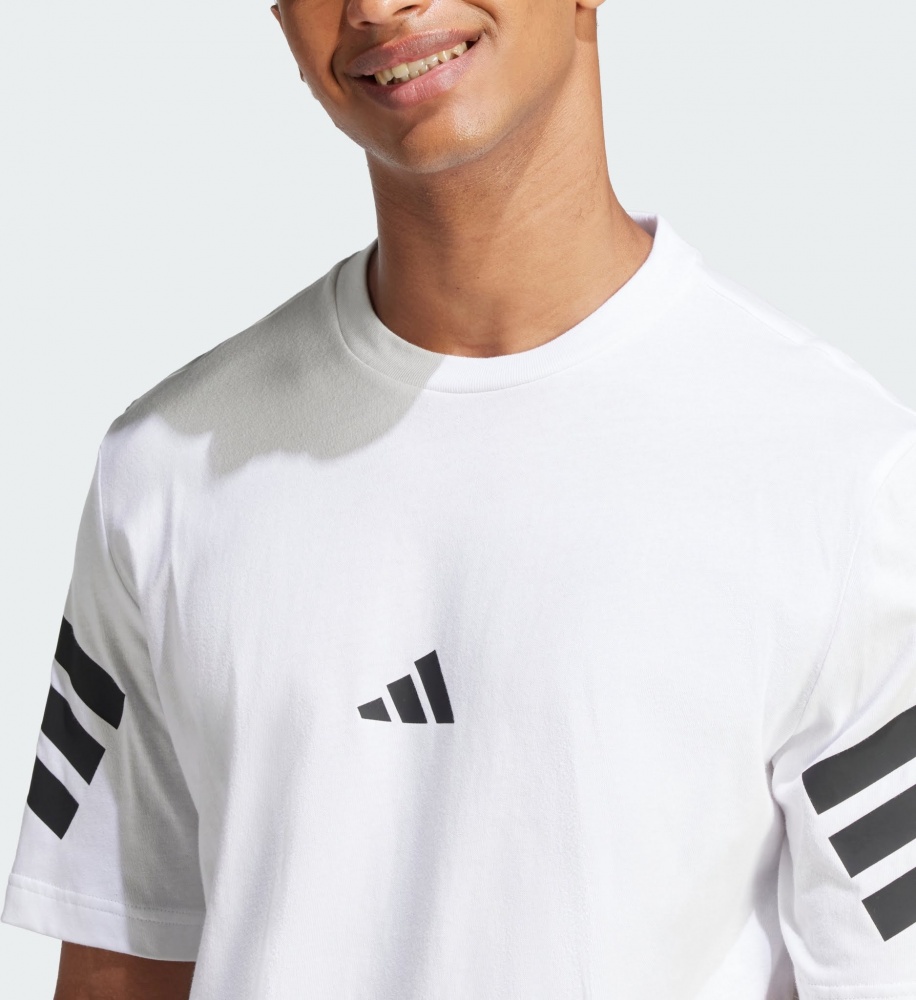 Футболка Adidas M FI 3S REG T WHITE JD4880 р.S белый