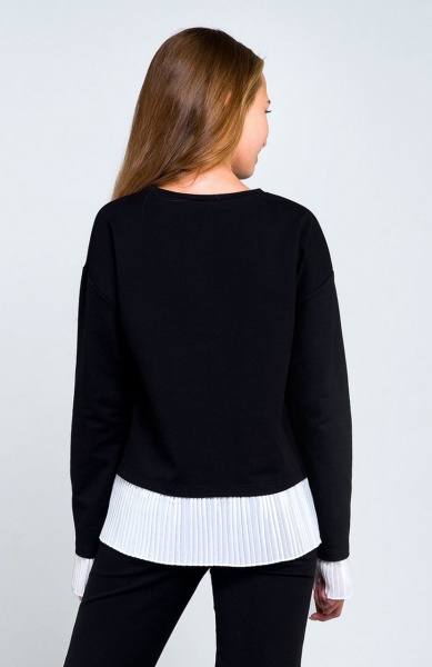 Свитшот для девочки Smil 116442 р.152 черный 