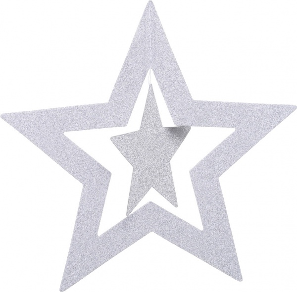 Декоративна підвіска ПіонеR 7 зірок різних розмірів (2 види) в асортименті