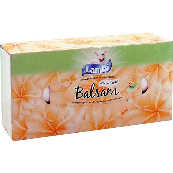 Салфетки Metsa Tissue Lambi balsam box 80 шт