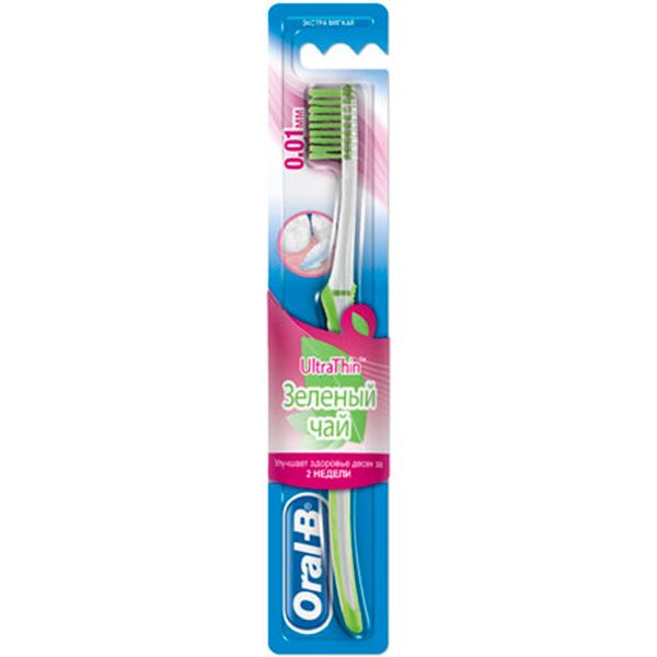 Зубная щетка Oral-B UltraThin Зеленый чай мягкая 1 шт.