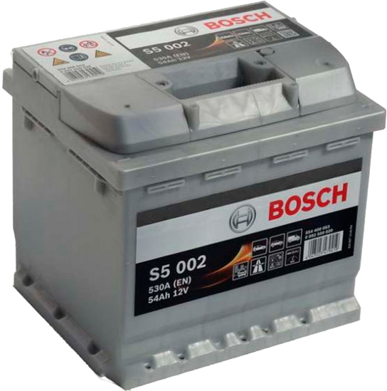 Аккумулятор автомобильный Bosch S5 002 54А 12 B «+» справа
