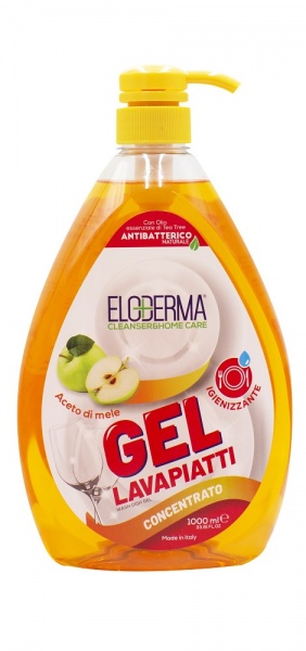 Средство для ручного мытья посуды Eloderma Яблочный Уксус 1л