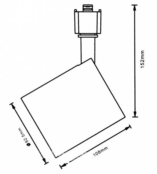 Трековый прожектор Jazzway PTR0525 25 Вт 4000 К белый 
