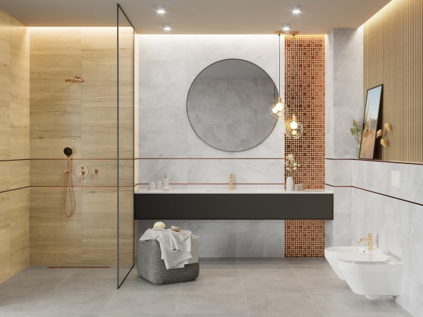 Плитка Ceramika Color Sergia Grey Rett (CCR69-1) 30x60 