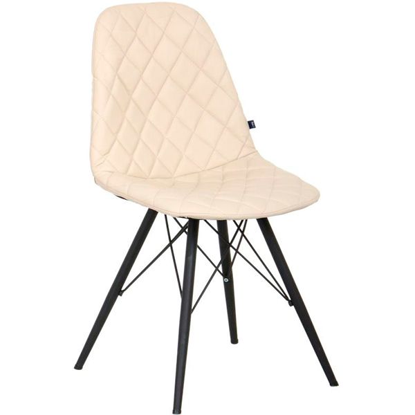 Стілець обідній Nowy Styl Liya 4LX Black (Box-2) (CH) ECO-07 чорний/молочний