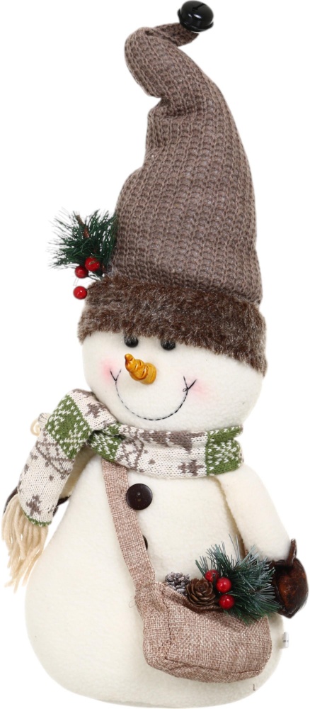 Декорация новогодняя Снеговик из леса что стоит в ассортименте AG24079AB 52 см